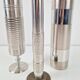 Brutalist Sculptural Metal and Brass Vases from BMF, Germany, 1960s, Set of 3