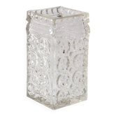 Mid-Century Pressed Glass Vase by Adolf Matura, Czech Repulic / 1970