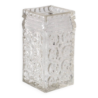 Mid-Century Pressed Glass Vase by Adolf Matura, Czech Repulic / 1970