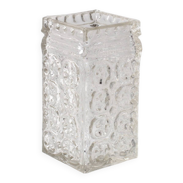Mid-Century Pressed Glass Vase by Adolf Matura, Czech Repulic / 1970
