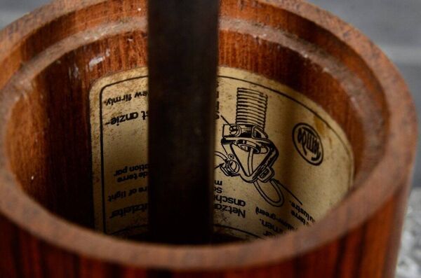 Temde chandelier with frosted glass elements, 1960s