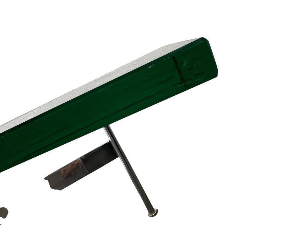 Vintage chrome coffee table / coffee table with glass