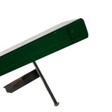 Vintage chrome coffee table / coffee table with glass