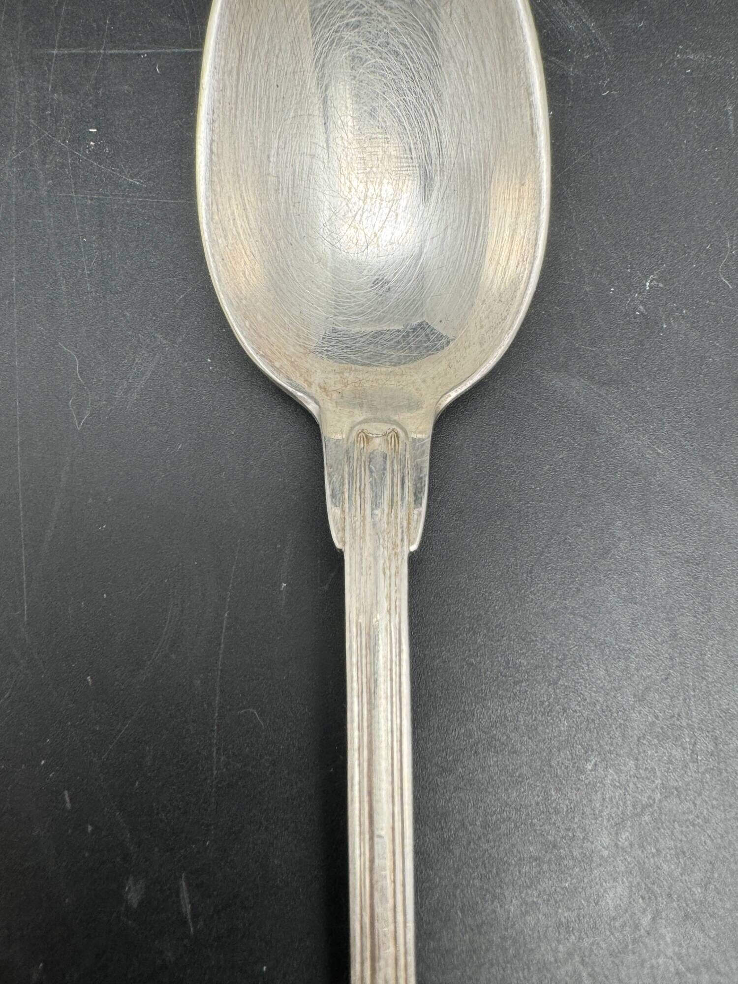 White metal (silverware) dessert spoons in original box – 1224b8