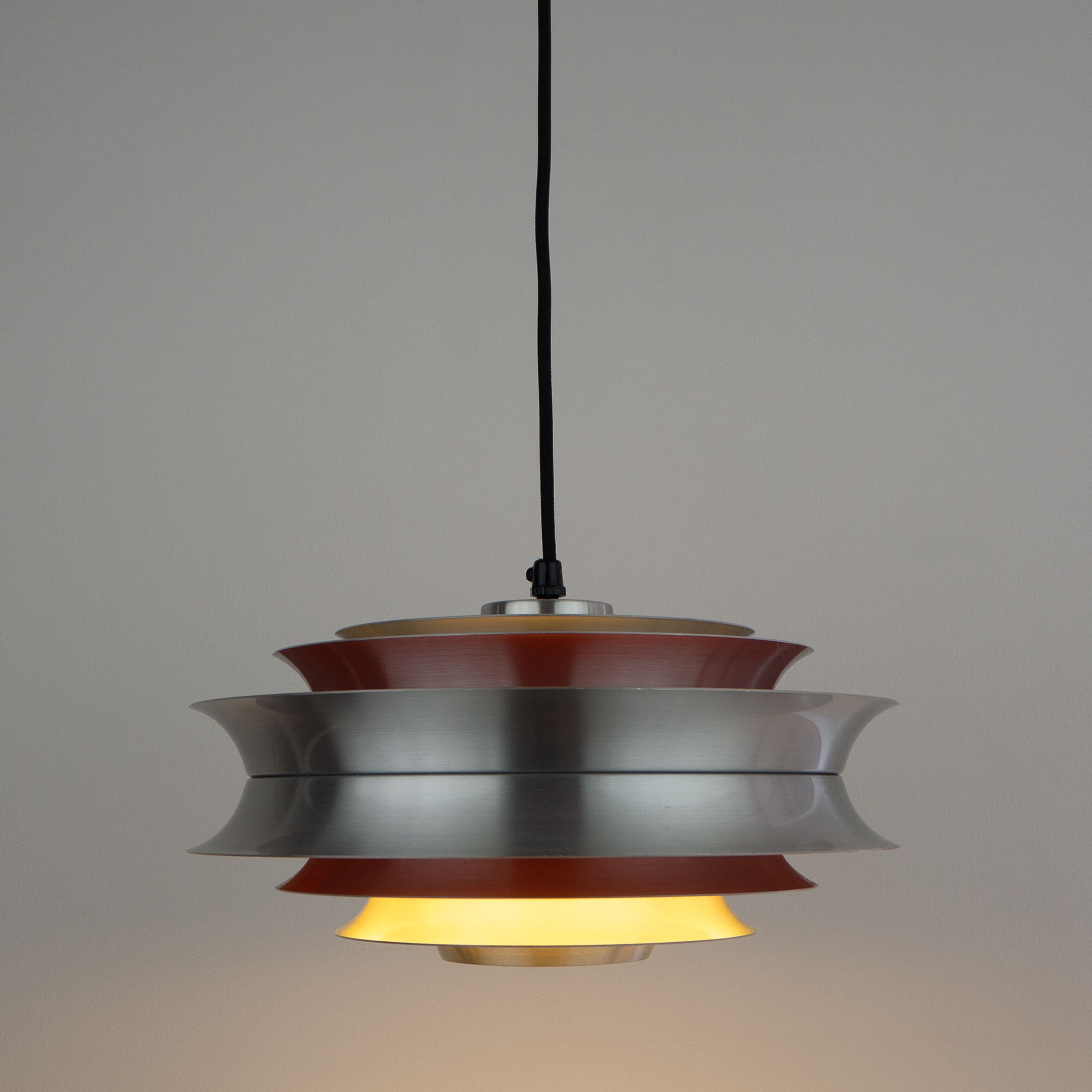 Swedish pendant lamp Trava by Carl Thore, Granhaga, Sweden, 1963