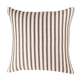 Housse de coussin en coton et lin 45 x 45 cm