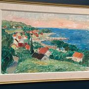 Original Swedish Oil On Panel – “Coastline” By Jon Hedman Dated 73 – Vintage & Framed – 70 × 51 Cm (27.6" × 20.1")