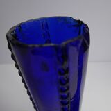 Pair of blue soliflore vases
