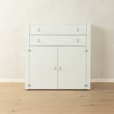 Interlübke vintage cabinet with metal hinges and minimalist handles