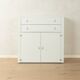 Interlübke vintage cabinet with metal hinges and minimalist handles