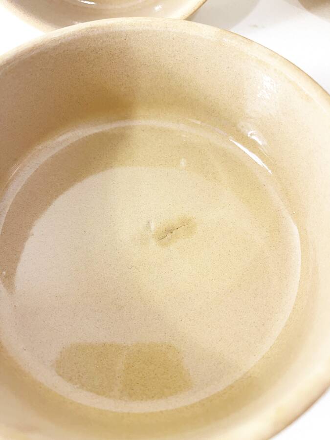 Stoneware ramekins from Gien for Le Creuset, 1970