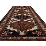 Vintage handmade persian runner rug long traditional tribal wool carpet 66x280cm