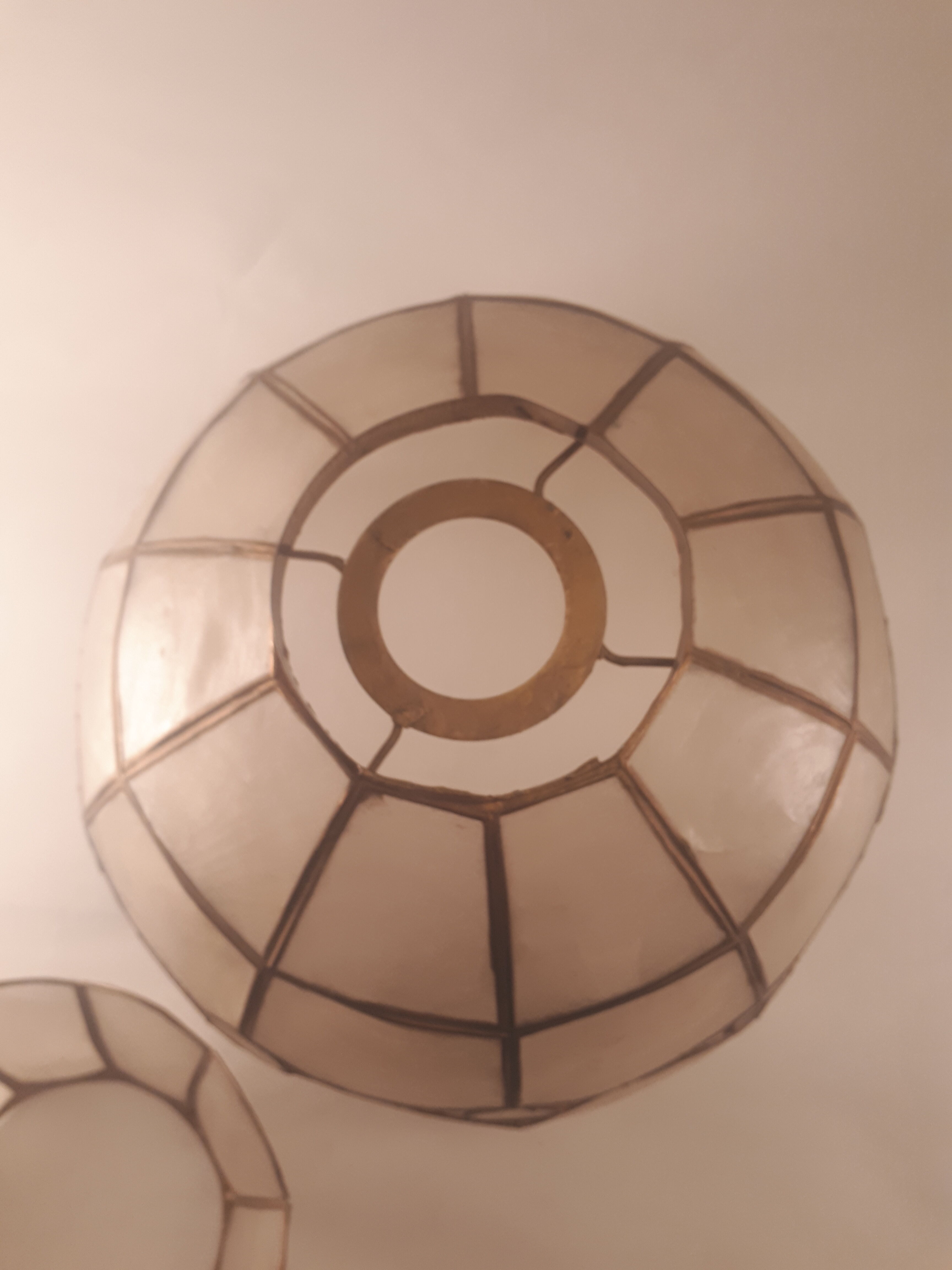 Hanging of vintage mother-of-pearl 1970 1980