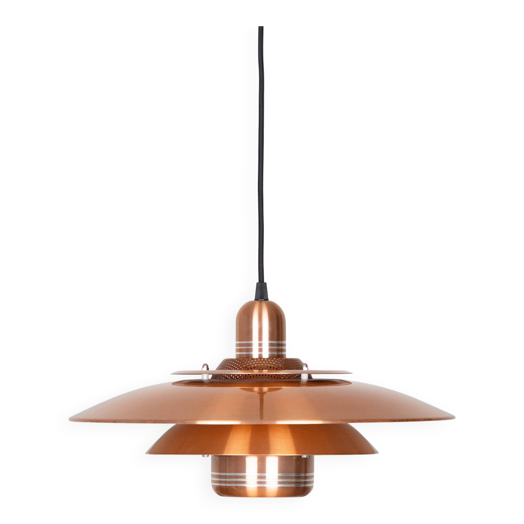 Danish vintage pendant lamp Jeka by Kurt Wiborg, 1980s