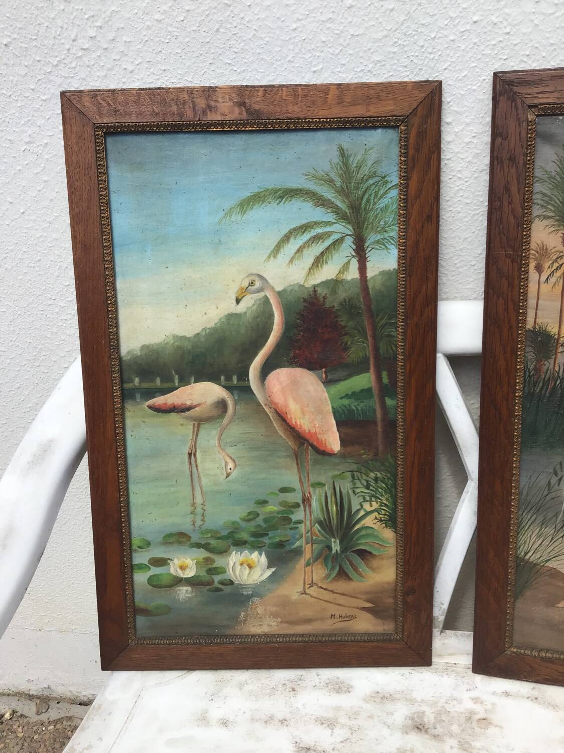 Paire tableaux exotiques