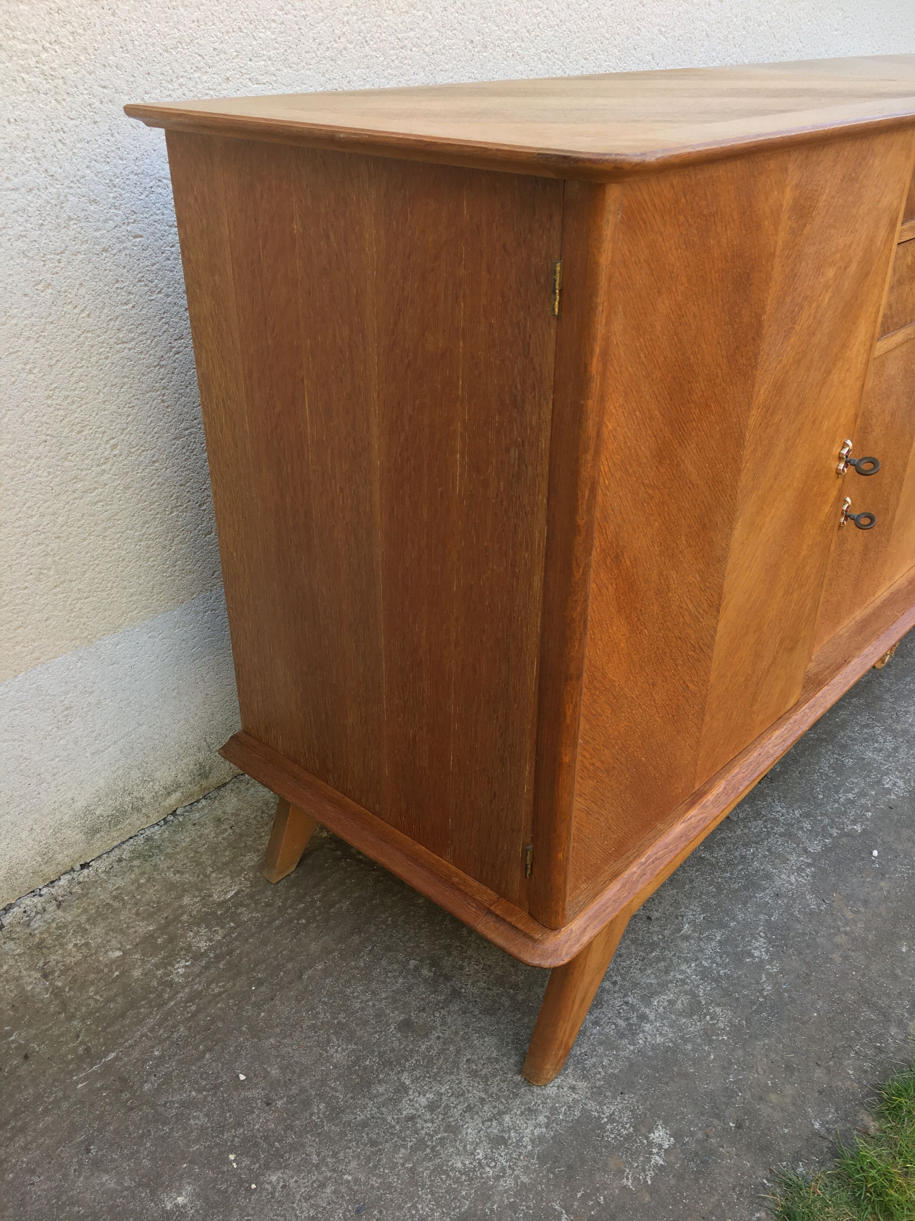 Buffet enfilade vintage feet compass year 50