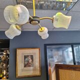 pair of nice glass wall lights