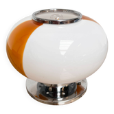 Lampe de table en verre opale italienne, années 1960