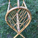 Rattan magazine holder