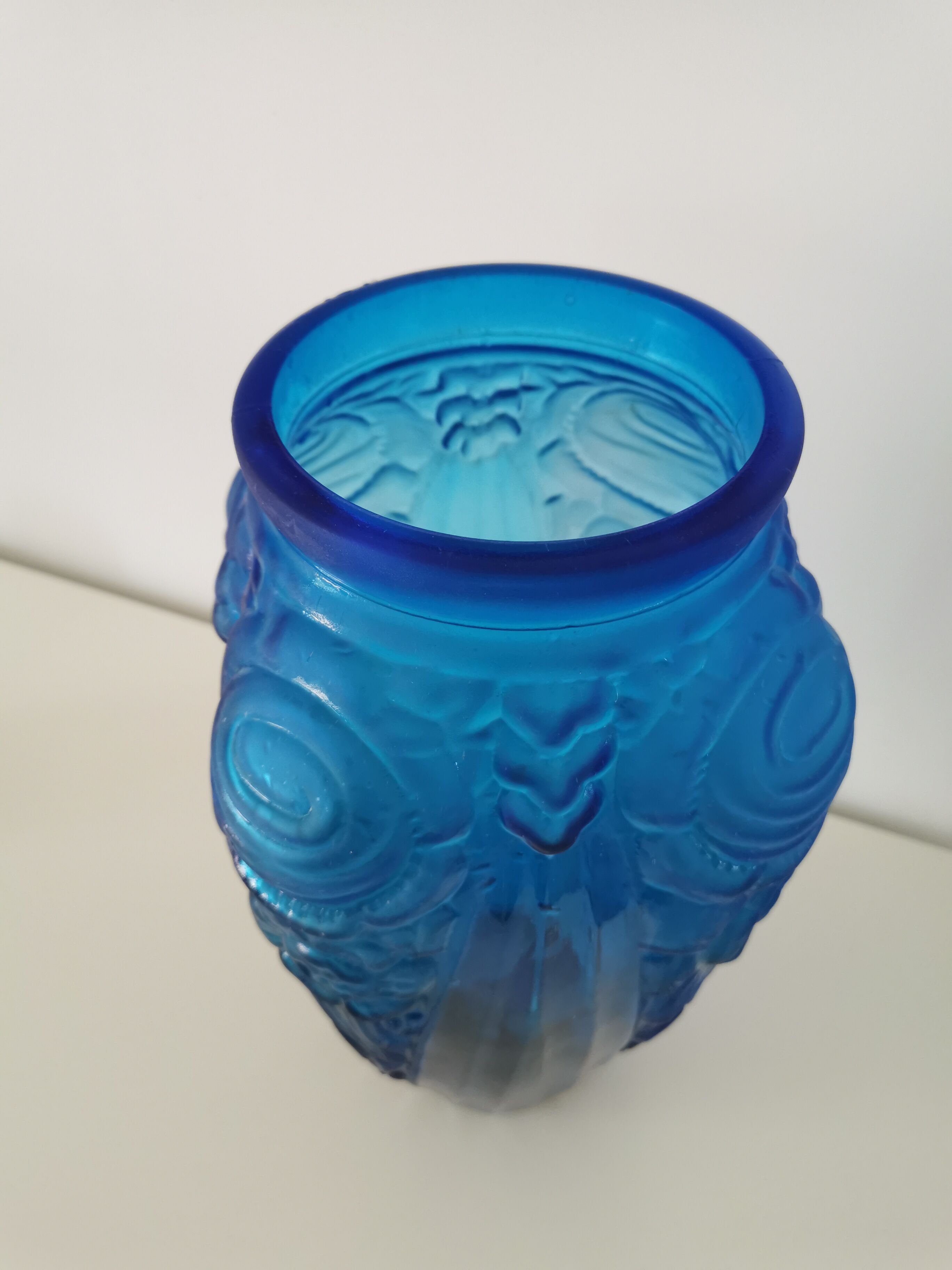 Art Deco blue vase
