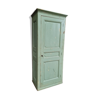 Antique cabinet XXL pastel mint blue linen cabinet