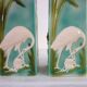 Paire de vases barbotine H 39cm Saint Clement vers 1900