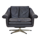1960s, Danish swivel armchair by Aage Christensen, leather.