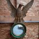 Empire style mirror with an eagle in carved and polychrome wood – late 19th century