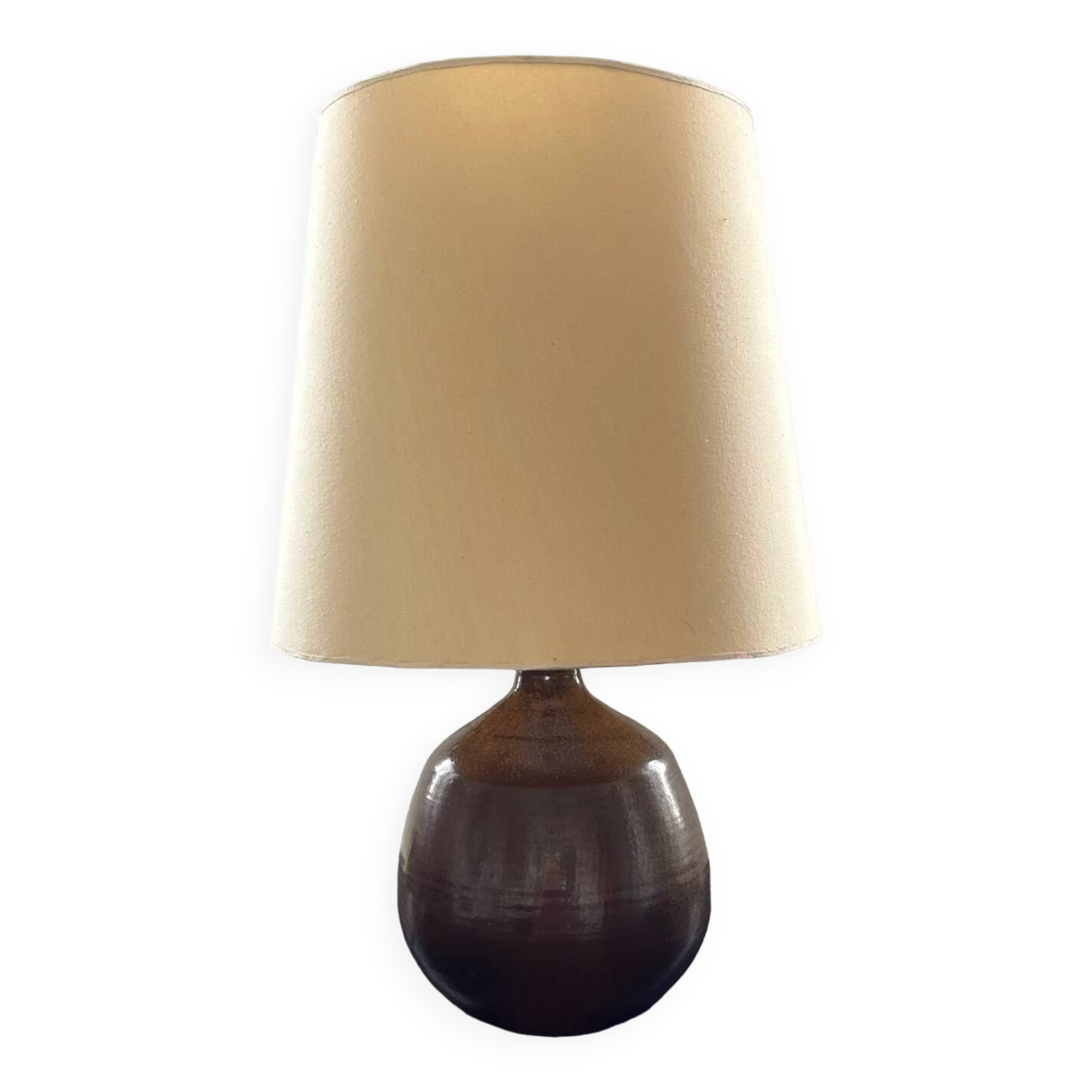 Large 70's sandstone lamp