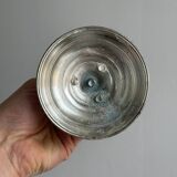 Paire de bougeoirs en inox