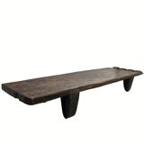 Vintage wabi sabi Senufo or Naga bench low table