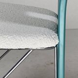 Set of 6 Memphis dining chairs in bouclé, 1980s
