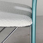 Set of 6 Memphis dining chairs in bouclé, 1980s