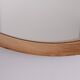 Vintage Round Mirror solid Pine 1960s Holland