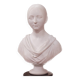 White marble bust by Giuseppe Croff representing Joséphine Carron