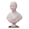 Buste de marbre blanc de Giuseppe Croff représentant Joséphine Carron