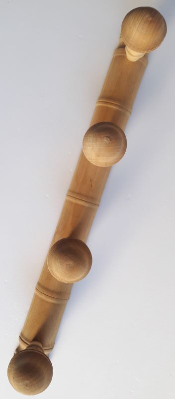 Coat rack integrated wood wall mounts