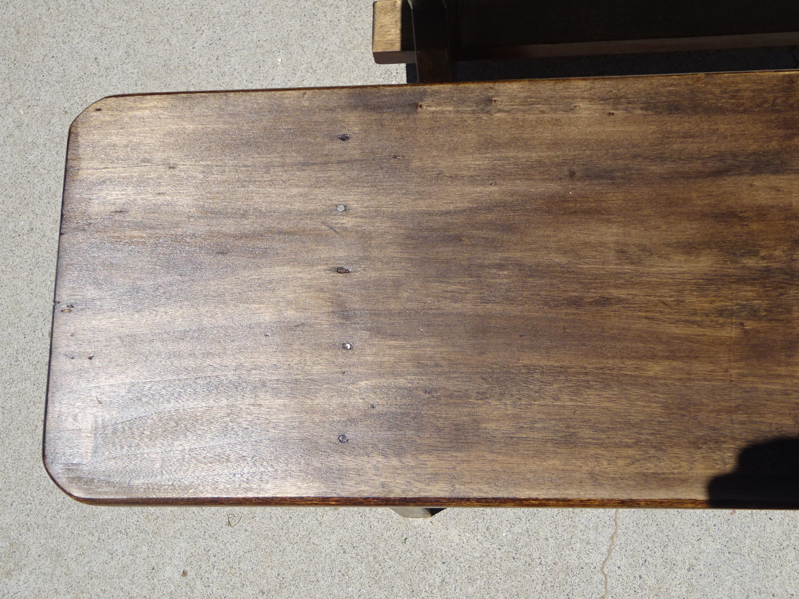 Solid wood country benches