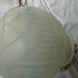 Glass ball vase press mold art deco period