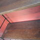 Etagere scandinave 1940 a 50 tomado acier et 3 plateaux 65x19. Plaquage bois bisauté 60x86 super et