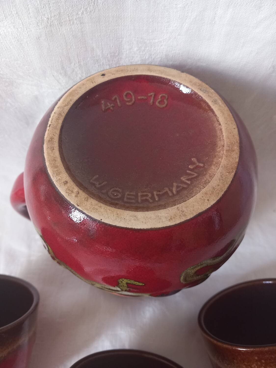 Vintage orangeade service