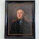 Antique original oil painting of an officer, large gentleman portrait painting