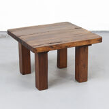 Vintage Rustic Brutalist Coffee Table