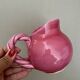 Small old pink ceramic pitcher or milk jug from Vallauris