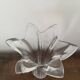 Vintage art deco crystal vase flared corolla flower shape