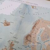 The North Atlantic, original map printed in 1879.