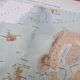 The North Atlantic, original map printed in 1879.