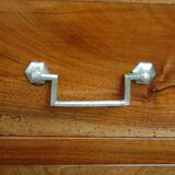 18th-century Louis XVI low walnut commode.