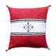 Coussin berbère marocain rouge et blanc
