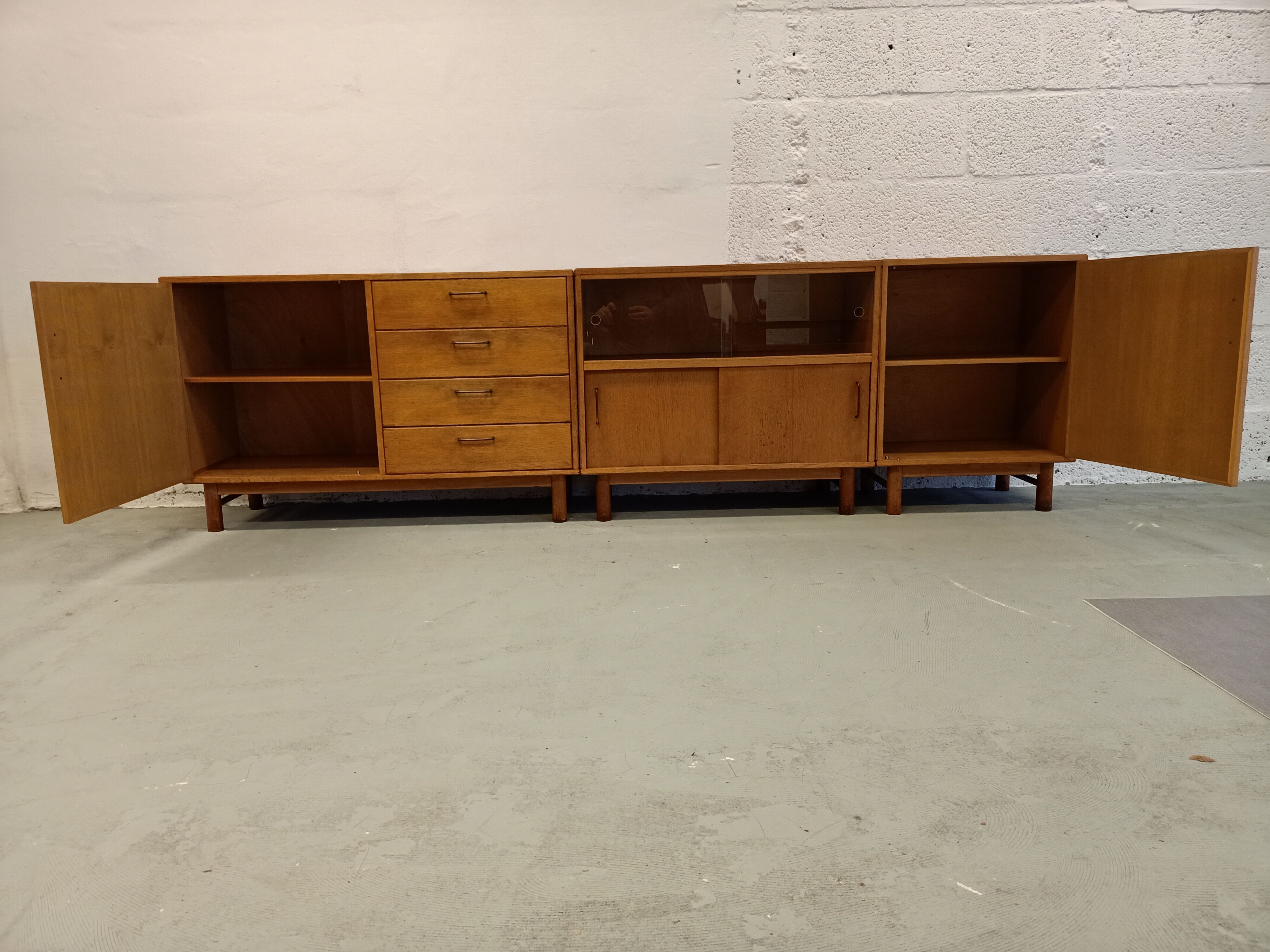 Dutch sicdeboard in 3 parts, 1950's